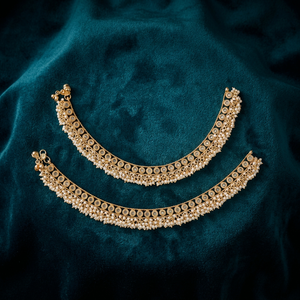 Nouvelles Chaînes de Cheville en Laiton Tendance avec Perles Antiques, Plaqué Or, Sans Nickel ni Plomb, Bijoux Cadeau pour Femme - Product Image 3