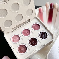 YOLLY – Kit de 6 couleurs de gel à pression effet coussin d'air, sans rinçage, haute saturation, pour dessin, dégradé, poudre, fard à joues, correcteur, gel à pression pour ongles
