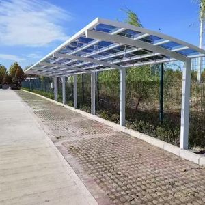 Cochera de lujo de alta calidad con marco de aluminio, garajes, toldos, cocheras, tubería de acero, toldo de garaje - Product Image 2