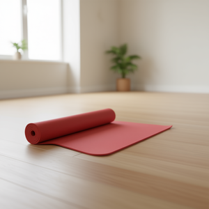Tapis de yoga en PVC rouge 173*61*0.6cm, durable et confortable pour votre pratique - Product Image 3