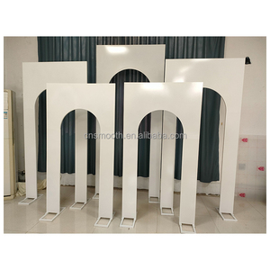 Arche en <span class=keywords><strong>fer</strong></span> <span class=keywords><strong>forgé</strong></span> blanche pour décoration de mariage, accessoires créatifs, <span class=keywords><strong>support</strong></span> de fleurs pour l'arrangement d'événements, vente en gros - Product Image 6