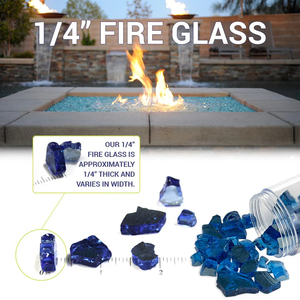 Mehrfarbige Massive Gehärtete Feuerglaskrümel Kamin-Dekorative Reflektierende Glasperlen Feuerfest Sicher für Außenküchen - Product Image 2
