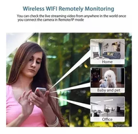 Caméra de surveillance WIFI X5, surveillance sans fil, réseau à distance, vision nocturne HD, mini caméra, détection de mouvement, SD