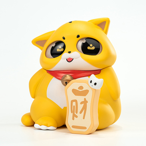 Figura de PVC de Gato de la Fortuna <span class=keywords><strong>Yubi</strong></span> Bear, Caja Sorpresa, Adorno de Muñeco con Temática Animal, Regalo, En Stock, Personalizado, OEM, Venta al por Mayor de Fábrica - Product Image 2