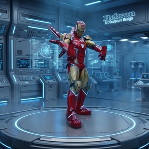 Costume de Robot Iron Man Tony <span class=keywords><strong>Stark</strong></span> Mk5 pour Cosplay, Statue, Jouet de Cosplay pour Adulte, avec éclairage - Product Image 1