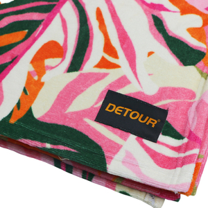 Miễn Phí Nhiệt đới Thiết Kế Tùy Chỉnh Bông Velour Bãi Biển Khăn Với Tùy Chỉnh In Gói Tùy Chỉnh - Product Image 5