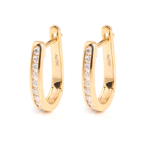 ต่างหูเม็ดเพชรสำหรับผู้หญิง Moissanite,เครื่องประดับชุบทอง<span class=keywords><strong>24</strong></span>กะรัตเครื่องประดับแฟชั่นกำหนดได้เองจากโปรวองซ์ - Product Image 1