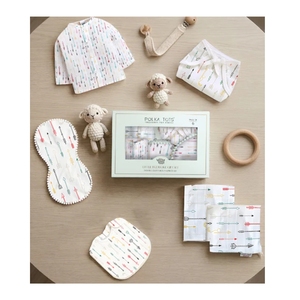 ชุดของขวัญสำหรับเด็กแรกเกิด ผ้ามุสลินเนื้อนุ่ม ลายลูกศร ระบายอากาศได้ดี ชุดของใช้จำเป็นสำหรับทารก เหมาะสำหรับการดูแลประจำวันและเป็นของขวัญ - Product Image 1