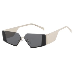 Vente en gros de lunettes de soleil unisexes de la marque FH, monture en métal tendance, style rétro Y2K, UV400, charnière en métal robuste, 7 couleurs disponibles - Product Image 3