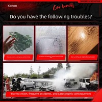 Spray de revêtement imperméable anti-buée pour vitres de voiture KENON avec formule antibactérienne et pH neutre