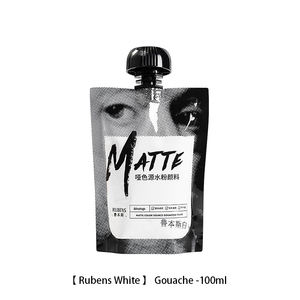 Peinture gouache mate Rubens de haute qualité 300 ml - Recharge de pigment blanc pour étudiants et débutants - Product Image 3
