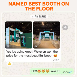 Stand de Exhibición de Madera Reciclada Personalizado para Ferias de <span class=keywords><strong>Vinos</strong></span>, Stand de Exhibición Premium de 20x20 pies para Eventos de Degustación de <span class=keywords><strong>Vinos</strong></span> - Product Image 6