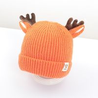 Gorro de Bebé de Algodón y Poliéster con Estampado Navideño de Dibujos Animados, Marca Runsen, Tela General para Viajes, Lindo Protector de Orejas