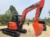 Mini pelle Kubota U55 CE EPA 5 tonnes, excavatrice minière fabriquée au Japon, Kubota KX155 U56-5 KX057 KX163, mini-excavatrice sur chenilles.