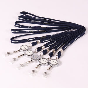 Полиэстеровые выдвижные держатели для бейджей с шелкографией и офсетной печатью для преподавателей и путешественников - Product Image 1