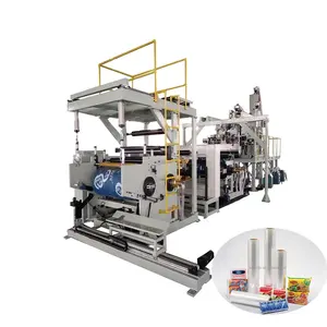 CPP CPE cast film for food packaging Stretch Cling Film extruder machine production line