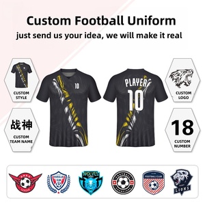 Football <strong>Jersey</strong> Quick-Drying 100% Polyester 180g <strong>Loose</strong> <strong>Fit</strong> Sporty T-Shirt with Letter Pattern Customization - Product Image 3