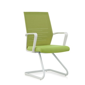 Silla de Oficina para Conferencias con Patas de Acero Cromado y Esponja de Alta Densidad, Sin Ruedas, Dimensiones y Fundas - Product Image 4