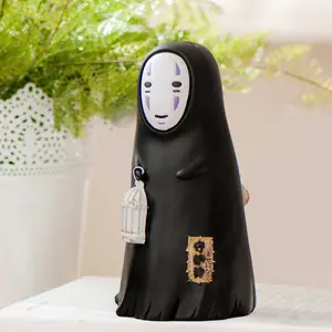 Bureau Ornament Miyazaki Hayao Geen Gezicht Spirited Away Studio Ghibli Figuur Leuke Beeldje Anime Led Lamp