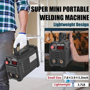 COROTC Nouveau Mini Poste à Souder Portable ARC-200 <span class=keywords><strong>MMA</strong></span> 120A 4.5kW AC 110-220V Garantie 1 An pour Débutants Kit d'Accessoires Bricolage Maison Extérieur - Product Image 3