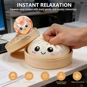 ของเล่นจำลองอาหาร ชาร์ซิวบัน บีบแล้วเด้งช้า ขนาดใหญ่ บรรเทาความเครียด - Product Image 3