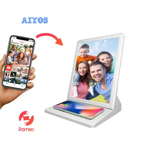 2021 नई Aiyos एलसीडी प्लेयर के साथ वायरलेस चार्जर एंड्रॉयड वाईफ़ाई डिजिटल Signage प्रदर्शन के लिए तेजी से वायरलेस चेरिंग स्मार्ट फोन