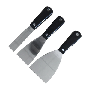 Espátula Metálica Industrial OEM para Masilla y Pintura con Mango de Goma Bicolor y Hoja Flexible con Tratamiento Antioxidante - Product Image 3