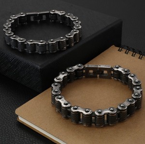 คุณภาพสูงโลหะสร้อยข้อมือสแตนเลสรถจักรยานยนต์ Mens CHAIN สร้อยข้อมือ - Product Image 4