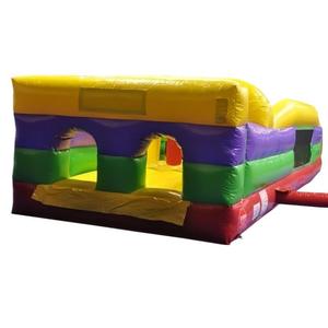 Prix <span class=keywords><strong>moins</strong></span> <span class=keywords><strong>cher</strong></span> commercial PVC 30ft jeu de parcours d'obstacles gonflable adulte personnaliser le parcours d'obstacles Orange de saut à vendre - Product Image 2