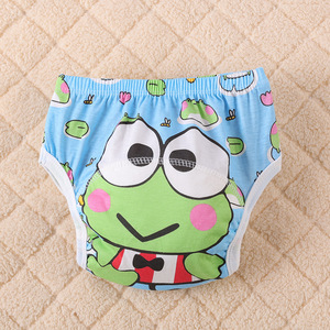 Couches réutilisables pour bébé 6 couches de couches en coton réutilisables et imperméables, respirantes, shorts d'entraînement, sous-vêtements, pantalons en tissu - Product Image 1