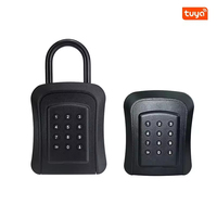 Caja de Seguridad Inteligente KROVI GH02 Tuya, Caja para Llaves Impermeable IP65 con Puerta de Aluminio, Desbloqueo con Tarjeta, para Tarjeta de Memoria, Almacenamiento Seguro