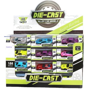 Set Promocional Personalizado de Vehículos de Juguete en Miniatura de Aleación Fundida a Presión, Modelo de Coche de Juguete con Función de Retroceso - Product Image 1