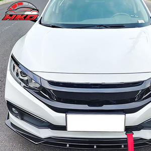 Alerón Delantero Compatible con Honda Civic 2019-2021 Estilo IKON V3, 2 Piezas, Color Negro Mate, Piezas de Auto de Alta Calidad, Kit de Carrocería - Product Image 2
