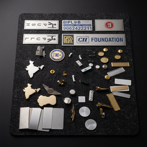 Placa de Identificación Personalizada, Emblema Metálico, Piezas de Metal Mecanizadas por CNC, Estampado, Placa de Identificación de Chapa Metálica, Pin, Logotipo, Componentes Decorativos - Product Image 6