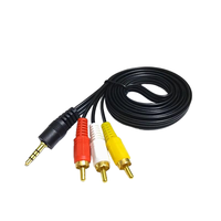Câble audio-vidéo durable à 6 fiches RCA pour lecteur DVD de voiture, connexion vidéo