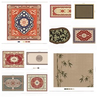 Alfombra de Lujo con Estampado de Medusa, 100% Nailon, Cómoda para los Pies, Antideslizante, Ignífuga, Ideal para Decoración del Hogar, Alfombra para Escaleras