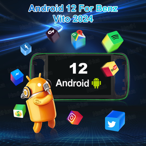 Navihua - Sistema <span class=keywords><strong>de</strong></span> Navegación Carplay con Pantalla Táctil <span class=keywords><strong>de</strong></span> 13.1 Pulgadas para Automóvil, Estéreo Multimedia Android para Mercedes-Benz Vito 2024-2025 - Product Image 4