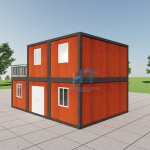 Resistente alle intemperie 2 piani 40ft & 20ft costruzione modulare casa contenitore per esterni per pannello Sandwich residenziale - Product Image 3