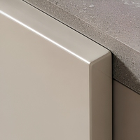 Lemari Dapur MDF Lacquer Kustom Modern Set Kabinet Seluruh Rumah Unit Pantry Tinggi