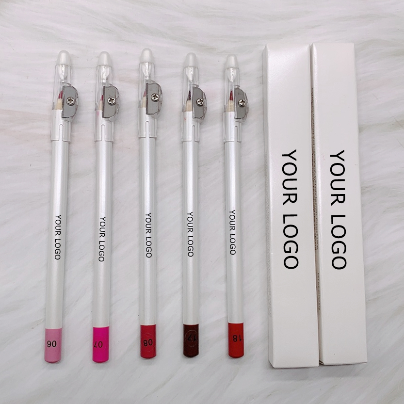 Новое поступление, оптовая продажа, карандаш для губ matite labbra под заказ, коричневый карандаш для губ с заточкой