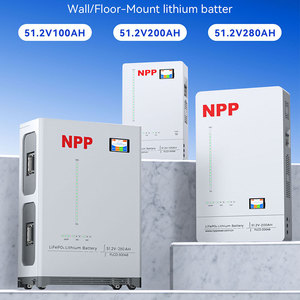 Batterie de stockage d'énergie solaire domestique, système split, 15 kWh, 51,2 V, 48 V, 200 Ah, rechargeable, cycle profond, murale, CAN, 8000 cycles - Product Image 3