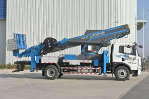 Высокоподъемный мобильный вертикальный подъемник, автовышка, автогидроподъемник на шасси Benz, Isuzu, Volvo - Product Image 6