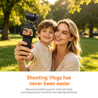 Caméra de poche portable 1080p HD avec connectivité Wi-Fi directe, écran rabattable de 1,97 pouce pour les voyages en extérieur, les courtes vidéos et le vlogging