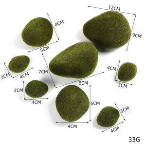 แผ่นผนังพรมหินเทียม ช่อดอกไม้แห้ง ผลิตภัณฑ์ขายส่ง ทนรังสียูวี ตกแต่งสวนสมัยใหม่ ต้นไม้ปลอม - Product Image 3