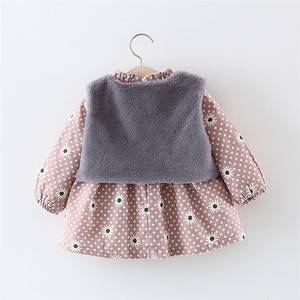 ช้อปปิ้งออนไลน์เสื้อโค้ทเด็กผู้หญิงสำหรับฤดูหนาว เสื้อโค้ทขนสัตว์เด็ก ชุดเสื้อผ้าสำหรับหิมะ ชุดเดรสสไตล์แอฟริกัน ไซส์ใหญ่ - Product Image 2