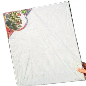 Pintura al óleo en blanco lienzo estirado marco de madera de hierro marco de madera 100% marco de madera de algodón para pinturas arte de pared 2 colores