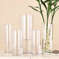 Vase de Table en Acrylique de Luxe, Vase Décoratif pour Plantes, Idéal pour la Décoration Intérieure Moderne et les Centres de Table de Mariage