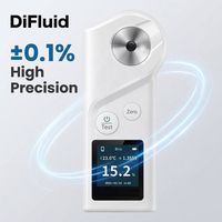 DiFluid High Precision Brix Refractometer Digital Sugar Meter TDS Tester with ATC IP67 for Roastery Training Academy