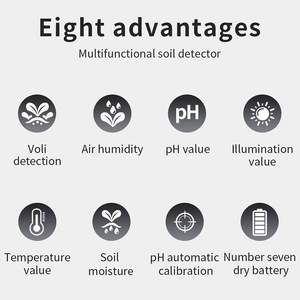 Intelligenter Bodentester: 6-in-1 Bodenmessgerät für <span class=keywords><strong>pH</strong></span>-Wert/Feuchtigkeit/Fruchtbarkeit/Temperatur mit LCD-Anzeige, Präzise & Sofortige Ergebnisse für Gärtner - Product Image 5