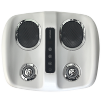 Masseur de pieds avec vibration, rotation, compresse chaude, relaxation des muscles des mollets et des jambes, massage des fascias, contrôle du temps, rechargeable par USB